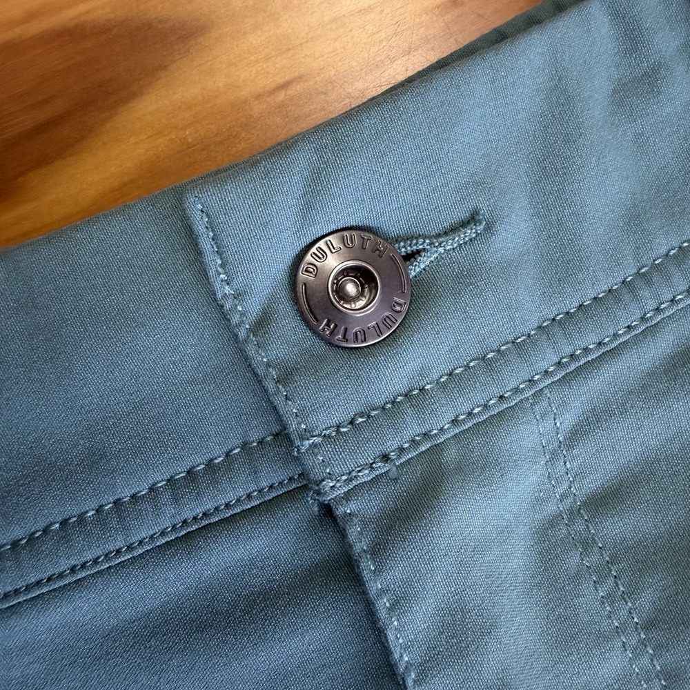 Duluth Trading Dry on the Fly Skort Women's 4 Skirt Shorts Sage Green Cargo - Picture 2 of 13